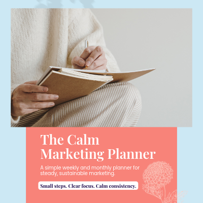 Calm Marketing Planner Download
